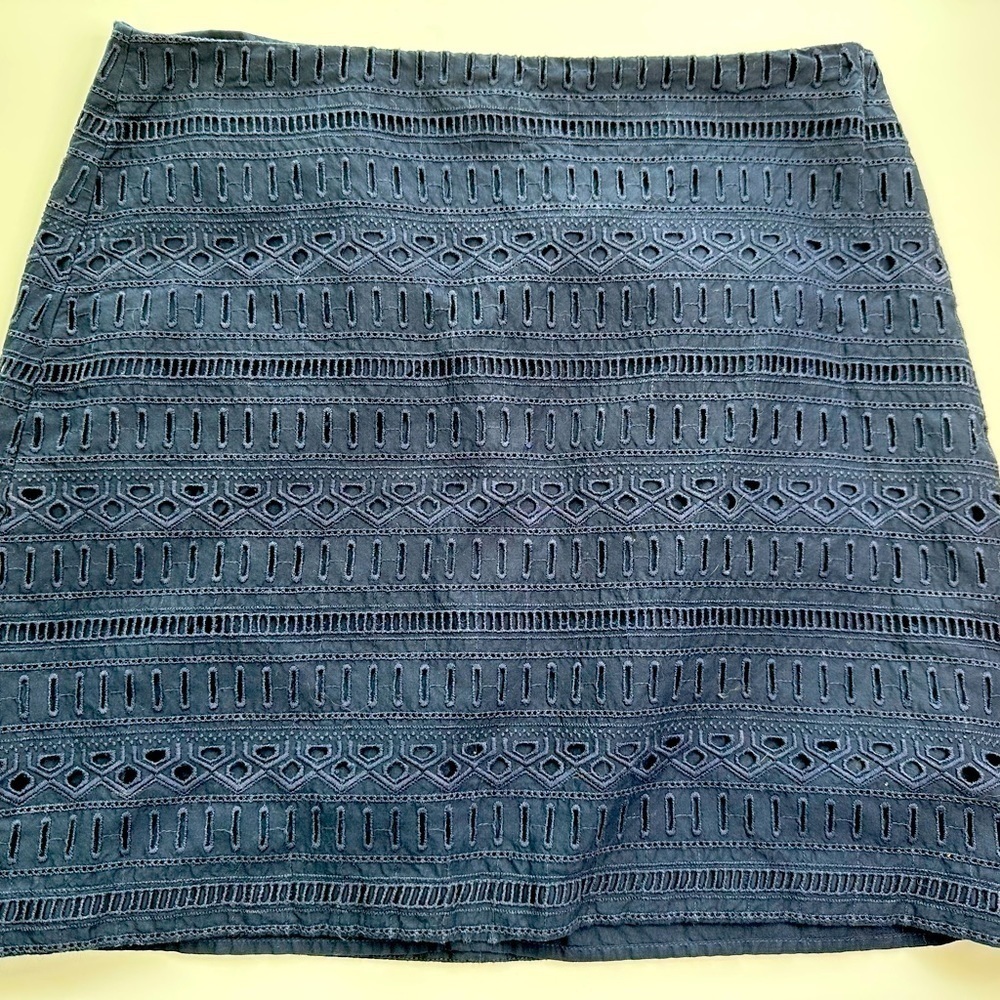 Navy Gap embroidered skirt